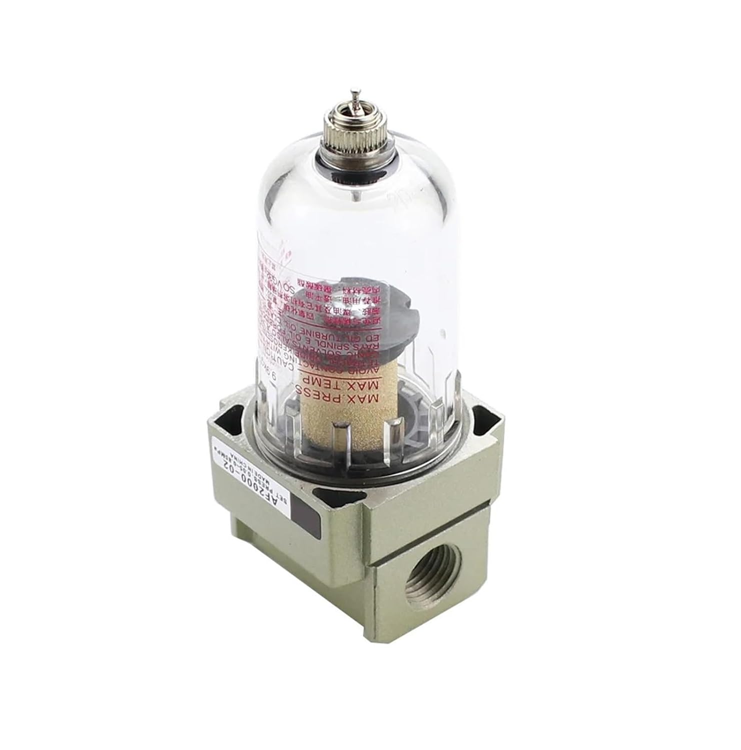 AF2000-02 1/4 air Pump Compressor Filter Pneumatic Universal Oil Collection Tank Impurity Water Separator Compression(AF-2000-02 BT-10)