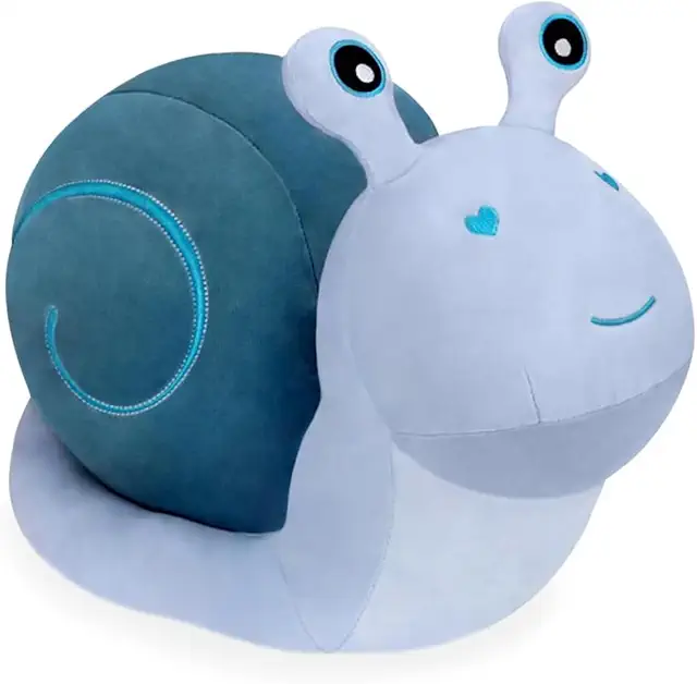 Peluche Escargot Bleu 20cm - Cadeau Enfant Doux et Mignon