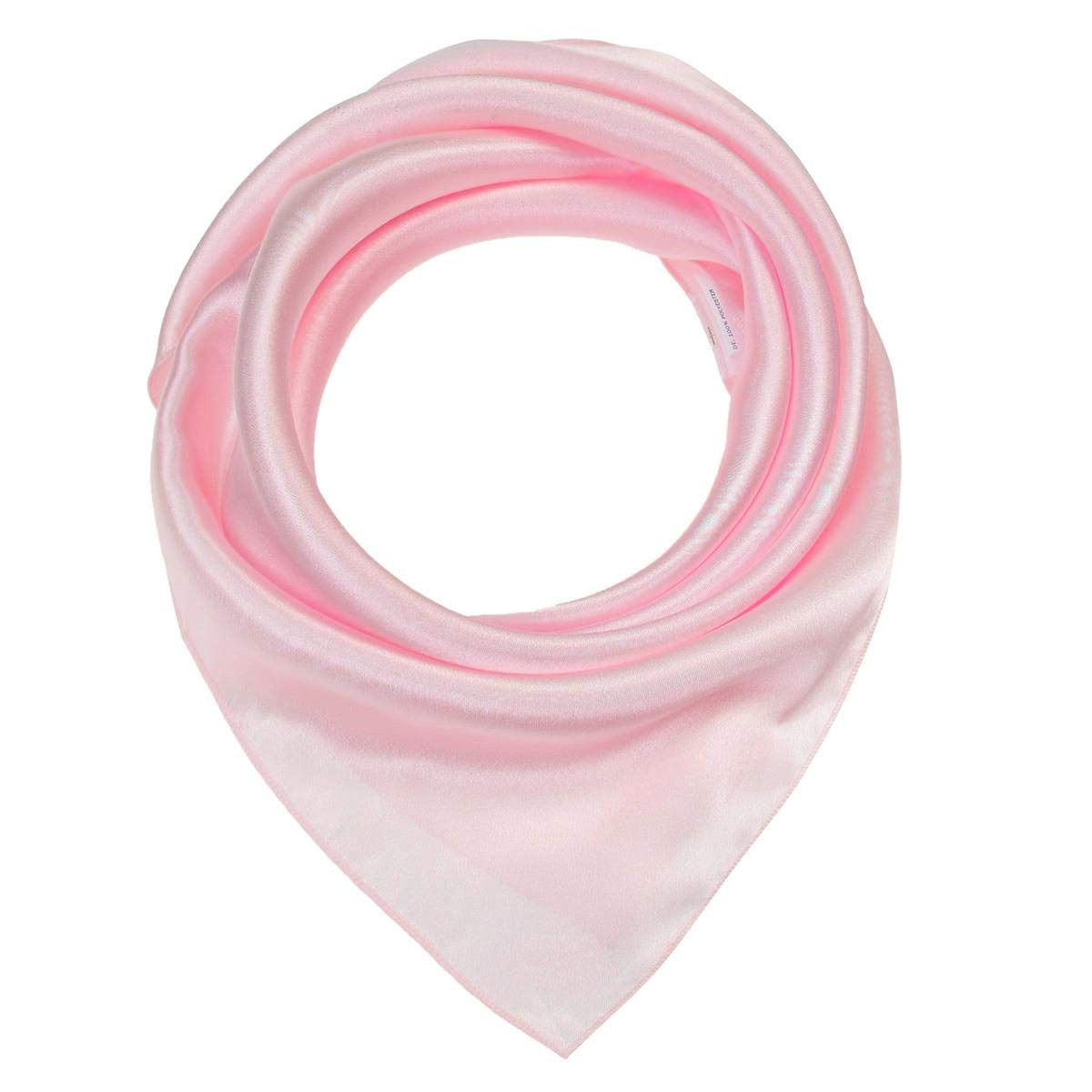 Basic Sense Small Plain Satin Square Scarf For Wedding Party