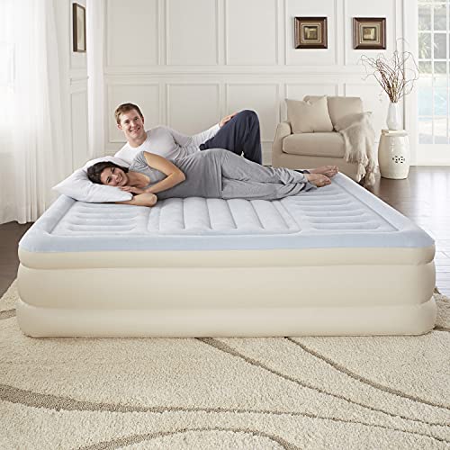 Beautyrest Silver Supreme Air Bed Mattress With Built-In Pump And Lumbar Support, 18" King #TOP6