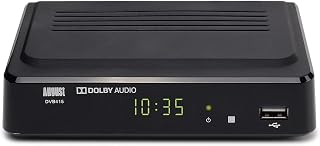 Freeview Set Top Box Recorder - August DVB415 - 1080P Freeview HD HDMI and Scart Digital TV Receiver with Multimedia Player PVR for Recording