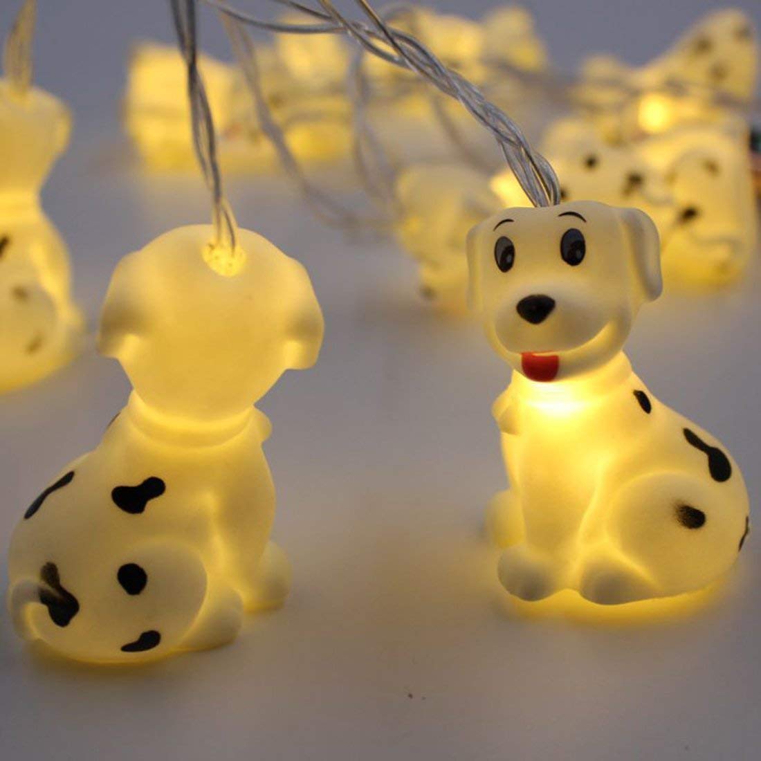 Fantes 1.5M 10 LED Puppy String Lights Battery Operated LED Dog Fairy Fantastic Lights for Bedroom Baby Room Child Room Birthday Party Decoration (Puppy)