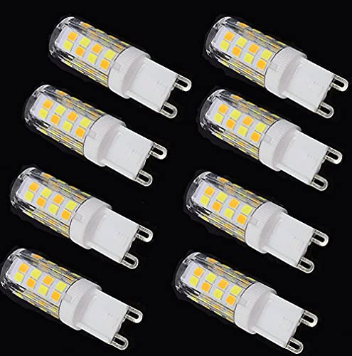 PIAOPIAO G9 LED Bulbs 8 Pack, 3 Colour Changing, Warm Cool Neutral White