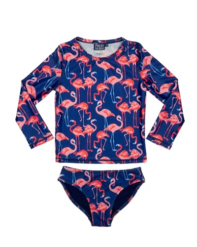 Image of Isla & Ray Girls Rash Guard Swimsuit Set