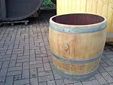 Dicht und sehr dekorativ JUNIT 200L-Weinfass Regentonne aus gebrauchtem Barrique-Eichenfass