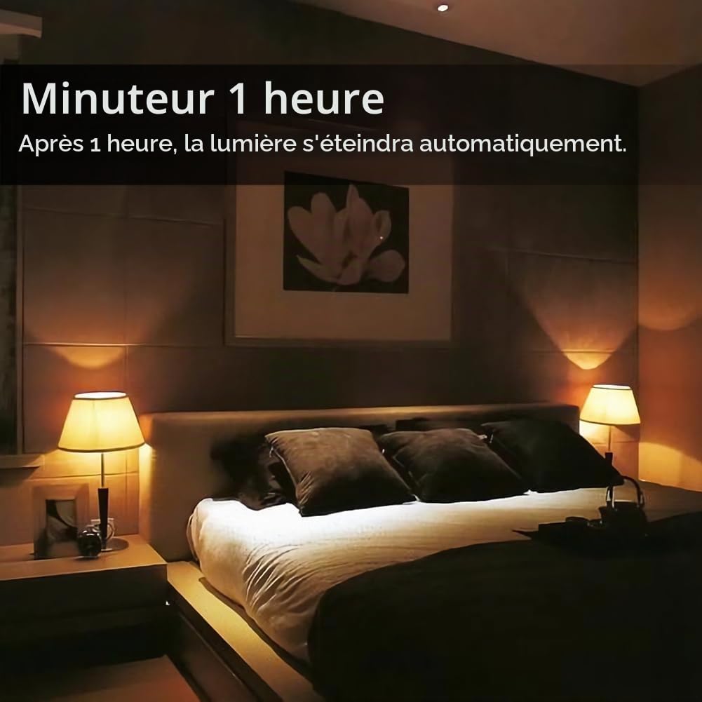 GRV 12W A60 LED ampoule intelligente avec une télécommande 2.4GHz,Dimmable 2700K-6500K,1000LM,base E27, Restaurant Lampe,1 télécommande et 3 ampoule