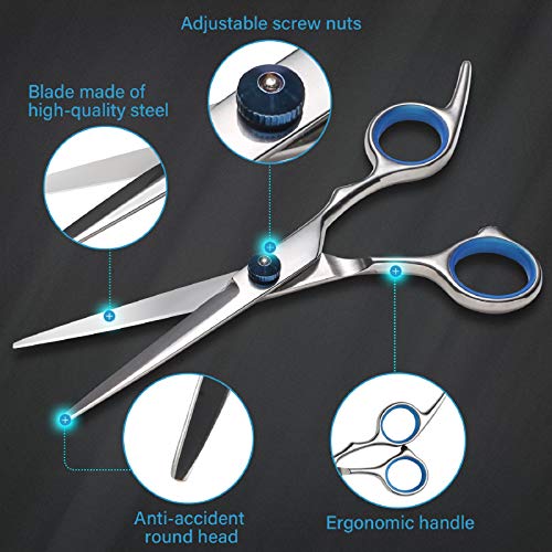 YELEGAI Professional Barber Shears Kit, Hairdressing Scissors Set for Men Women Pets, Barber Supplies for Salon and Home - Image 4