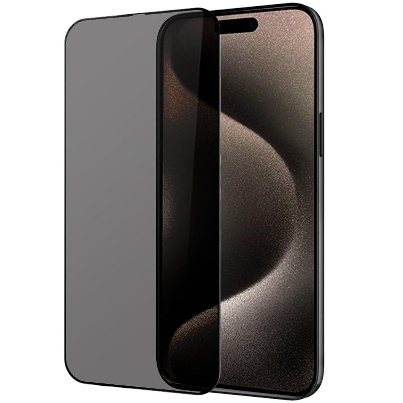 Cool Matte Privacy Screen Protector for iPhone 15 Pro Max, transparent