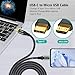 AGVEE 2 Pack 1ft USB-C to Micro USB Cable, Gold Plated End Tips, Braided Charger Data Sync Cord Charging Adapter for Micro USB Devices, PS4, Kindle, Android Phone, Black
