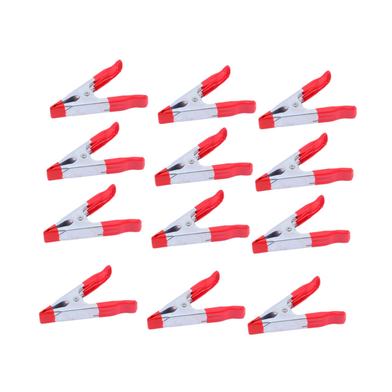 Yardenfun 20pcs 4 Photo Folder Spring Clamp Pliers Clamps for Wood Spring Clip Office Clip Accessories Outdoor Clips Backdrop Clamp Squeeze Clamps Camping Tents Heavy Bracket Clip Metal Red