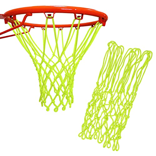 Rundago Nightlight Basketball Net, Glow Basketball Net, Luminous Basketball Net Glow in Dark for Outdoor Sport Ground School PE Class (12 Loops) Rundago Nightlight Basketball Net, Glow Basketball Net, Luminous Basketball Net Glow in Dark for Outdoor Sport Ground School PE Class (12 Loops)