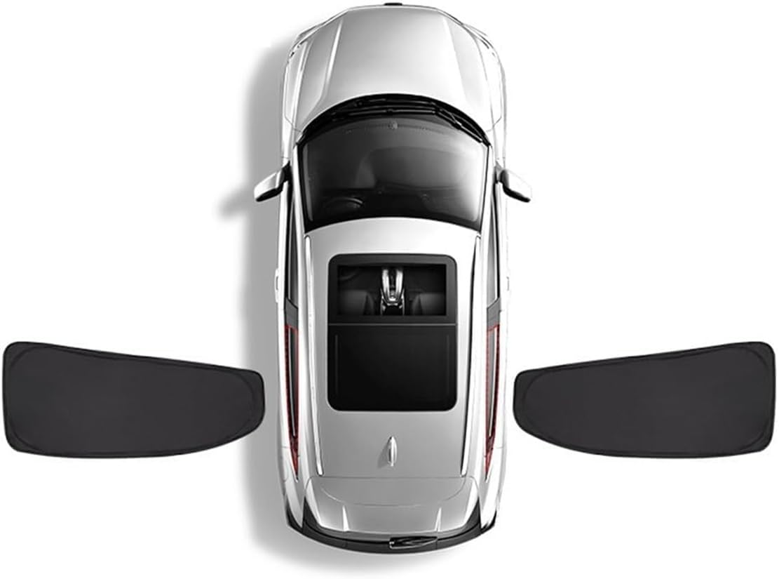 Parasol Coche para Honda City/EVERUS, Automóviles Delanteras Trasera Ventanas Lateral Calor Rayos UV Protección Privacidad Interior Accesorios,2*Side Rear