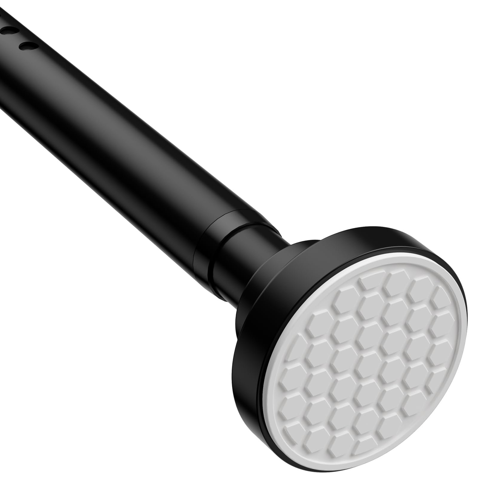 Extra Long Tension Curtain Rod 40-148Inch (3.3-12 ft) Black, 1.26" Diameter