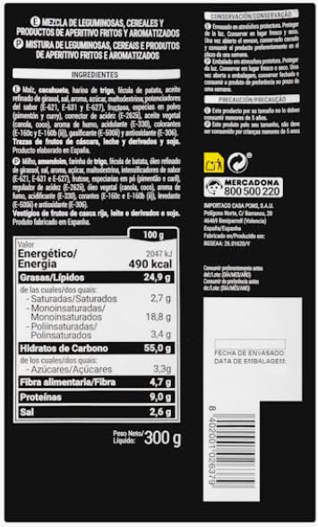Cocktail Rodeo Snack Salato Croccante, 300g, pack 4