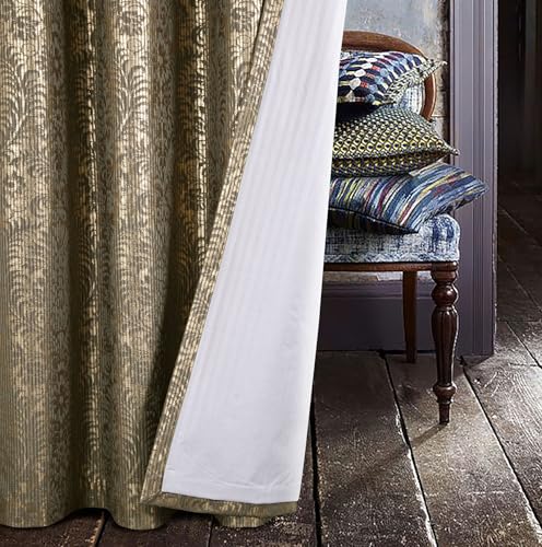 always4u 100% Blackout Curtains for Bedroom Thermal Insulated Velvet Curtain Eyelet Floral Gold Foil Print for Living Room Fully Lined Window Drapes 1 Pair Brown W66*L72 Inches