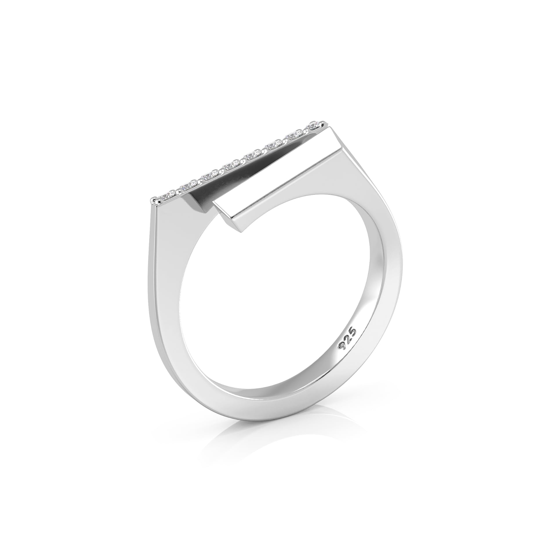 Verozi925 Sterling Silver Millenia Ring for Women, Adjustable, Cubic Zirconia AAAAA Ring, Fine Jewellery Gifts for Women & Girls, Assured Purity & 6 Month Warranty*