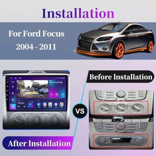 Autoradio para Ford Focus MK2 Android Auto pantalla táctil Bluetooth 2