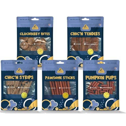 Image of Daily Reward Assorted Chicken Dog Treats, 350 g (5 Flavours x 70 g) - Human-Grade Chicken, Slow-Cooked & Air-Dried, Training Treats for Puppies & Adult Dogs