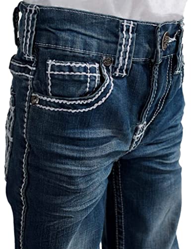B. Tuff Western Jeans Boys Magnum Bootcut Button 16 Reg Medium BAGNUM2