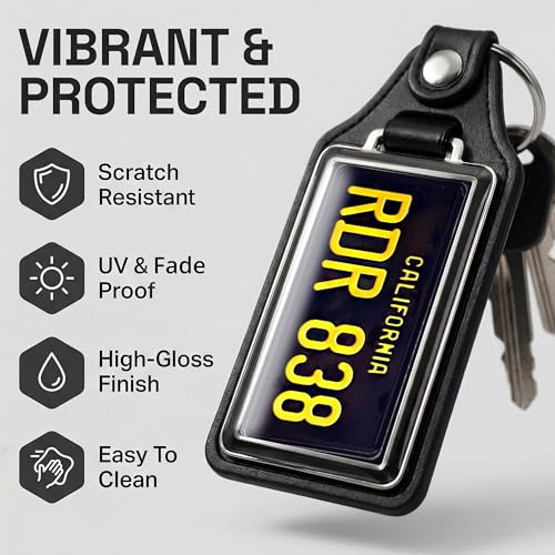 Image of Brotherhood Car Key Chain for Mustang - Classic Models Keychain for Men and Women Gift Key Ring