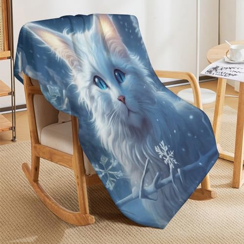 Manta de forro polar con diseño de gato para llenar de calidez y amor tu sofá 5