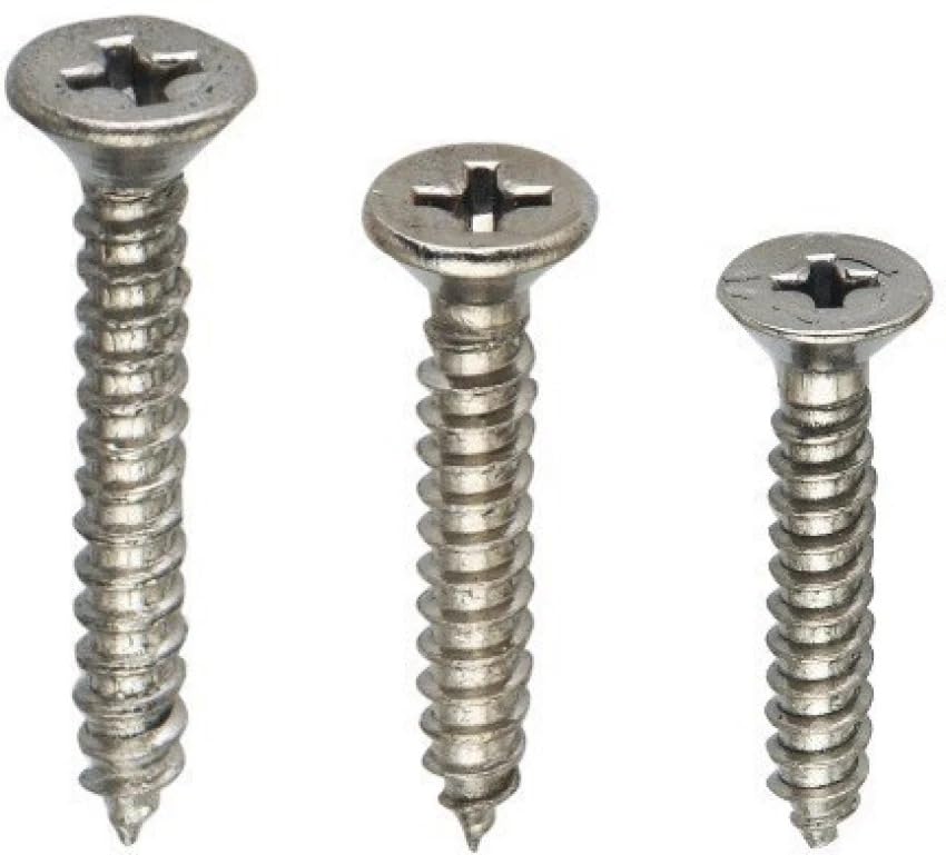 GIG Flat Head Sheet Metal Screws Phillips Drive Wood Screws Stainless Steel Self Tapping (4 x 25 Set of - 100) (B0D4HK5Y27) Amazon Price History, Amazon Price Tracker