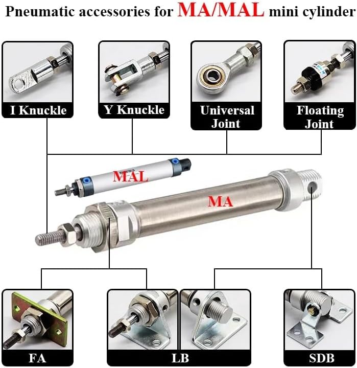 Joint Fitting Mounting Bracket for Mini Cylinder Accessories(Floating Joint,MA MAL16)