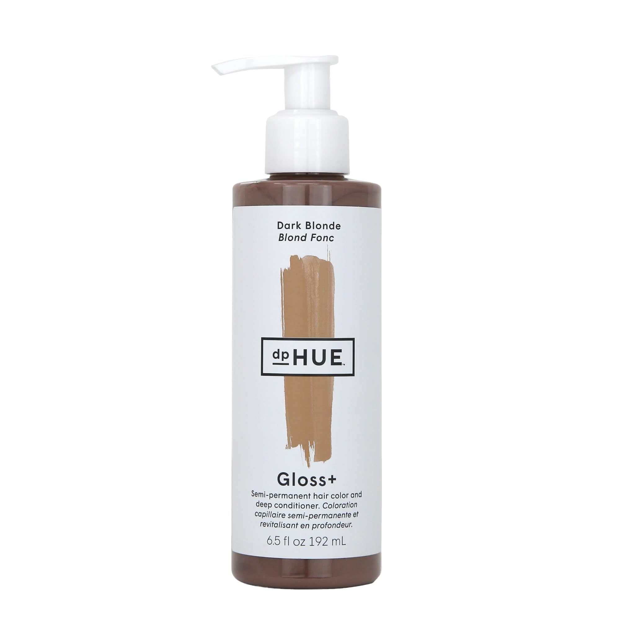 dpHUE Gloss+, Dark Blonde - 6.5 oz (8-12 Applications) - Semi-Permanent Hair Color & Conditioner - Lasts Up to Eight Washes - Paraben, SLS & SLES Sulfate Free - Vegan, Leaping Bunny Certified