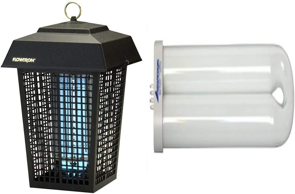 Flowtron Bug Zapper + Flowtron BF-190 Replacement Bulb Bundle