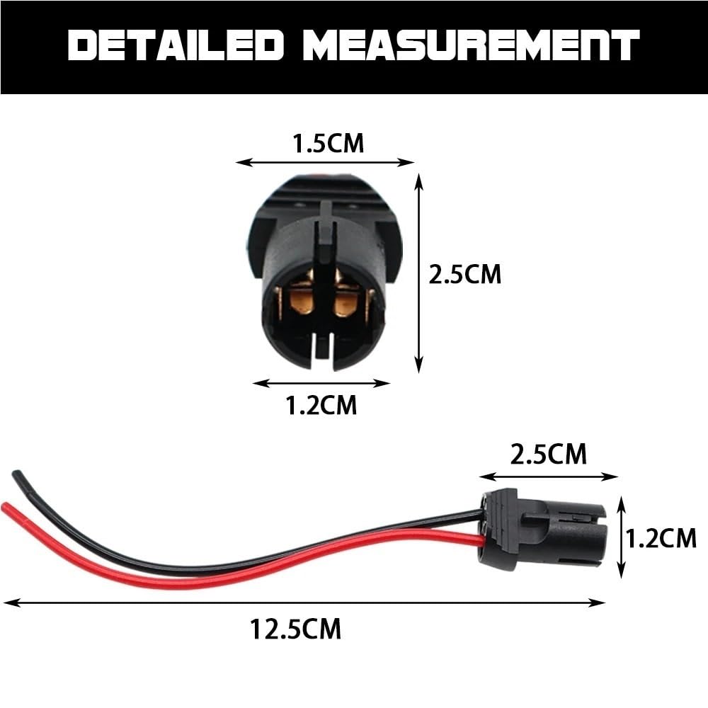 presa cablaggio auto Supporto Per Presa Lampadina | T10 W5W 194 168 Adattatore Connettore Cavo DC 12V Lampadine Cablaggio Ricambi Auto Di Ricambio(4pcs)
