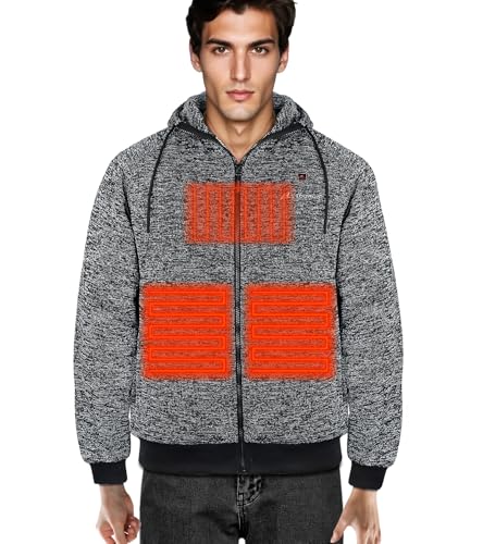 TOURGO Heated Hoodie with 12V 16000mAh Battery, 3 Zones