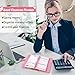 Toplive 3 Pack A6 Planner Refill Paper & Budget Sheets, Monthly Weekly Planner Losse Leaf Inserts 6 Hole Expense Tracker or A6 Planner Binder Cover Budget Bill Saving Organizer, Pink 3 Pack