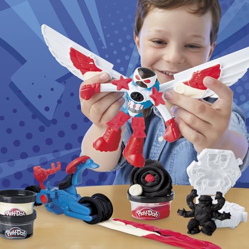 Play Doh Marvel Captain America Moto tranchante Coffret de pâte à Modeler - vue 6