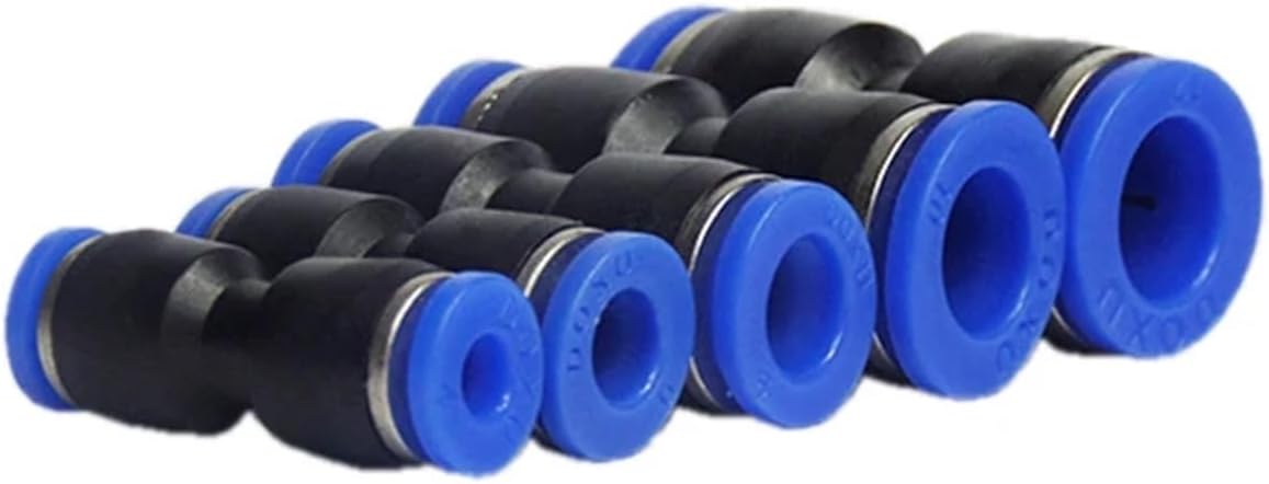Air Pneumatic Fittings Straight Push In Connectors Quick Fitting PU4-PU16 10Pcs(PU10 (10PCS))