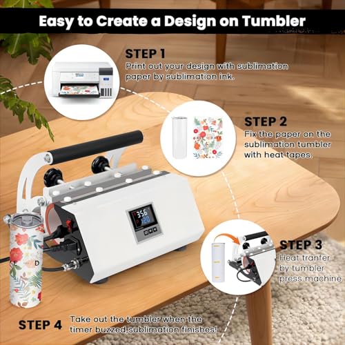 Máquina Termofijadora para Tazas 30oz con Control LCD miniatura 4