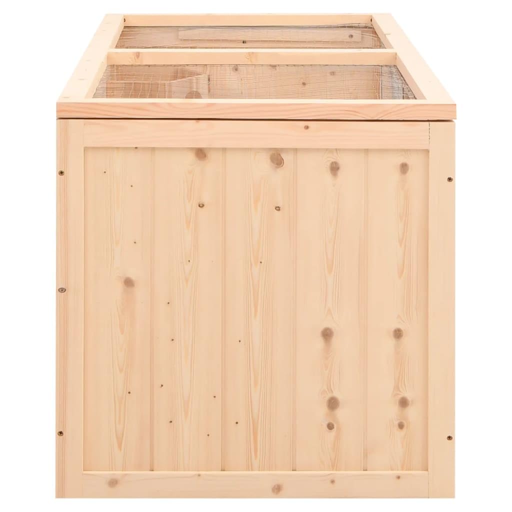 vidaXL Hamsterkäfig 89,5x45x45 cm Massivholz Tanne