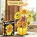 chanbrick Sunflower Building Set Flowers with Vase Botanical Collection for Adult -1009pcs Compatible with Lego