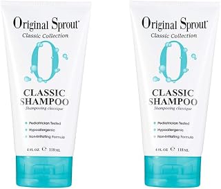 Original Sprout Classic Shampoo. Sulfate Free Shampoo for Classic Hair Care. 4 Ounces. 2 Pack. (Packaging May Vary)