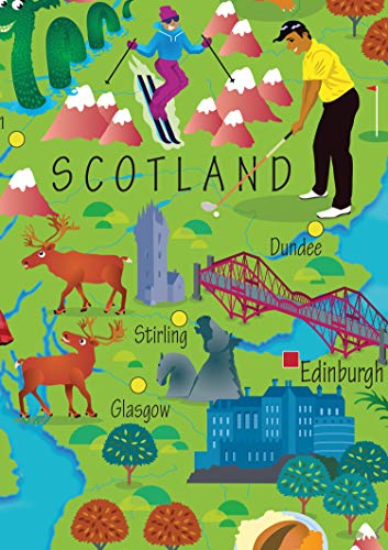 Collins Children’s Wall Map of the United Kingdom and Ireland