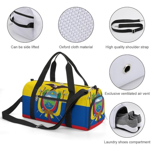 Ecuador FlagStylish Gym Bag for Everyday WearOne Size3