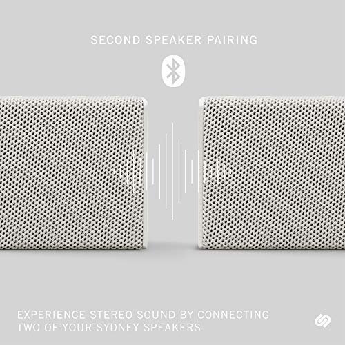 Image of Urbanista Sydney Bluetooth Pocket Speakers, IPX5 Water Resistant, 2.22WH, Powerful Bass, BT 5.0, Up to 5hrs Playtime, Micro USB, AUX Input, in-Built Noise Cancelling Mic (White Mist)