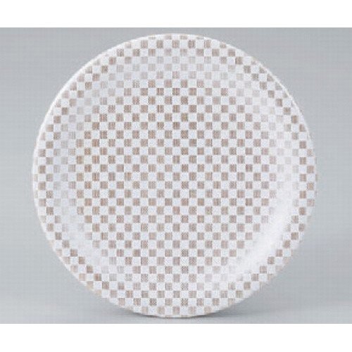Plato para Sushi Blanco con Dorado 15cm x 2.1cm miniatura 1