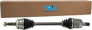 TRQ Front Left CV Axle Shaft Assembly Automatic Transmission Compatible with 2011-2013 Kia Optima L4 2.4L