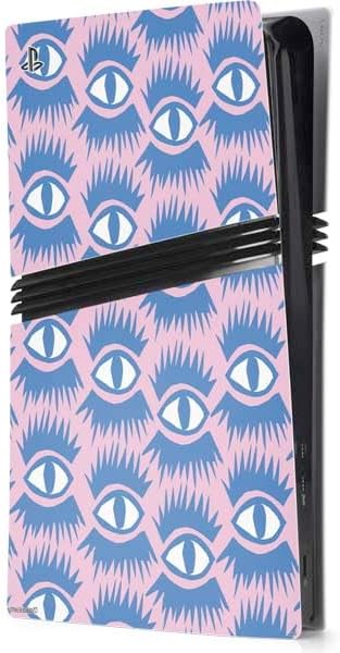 Skinit Decal Gaming Skin Compatible with PS5 Pro Console - Officially Licensed Bouffants and Broken Hearts Geometric Flowers Design
