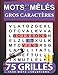 mots mêlés gros caractères 75 grilles 1500 mots + solutions: Livre de mots mêlés thème Boissons et vins - une grille par page – cahier de mots caché ... et jeux pour adultes) – Grand format.