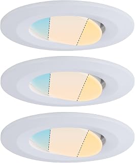 Paulmann 99935 Einbauleuchte LED Calla rund 3x5,5W Weiß matt schwenkbar Whiteswitch