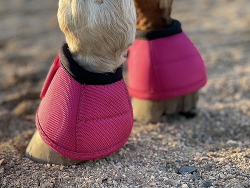 Image of 2520D Horse Bell Boots No-Turn Horse Bell Boots, Equine Ballistic Hoof Overreach Bell Boot, Pair
