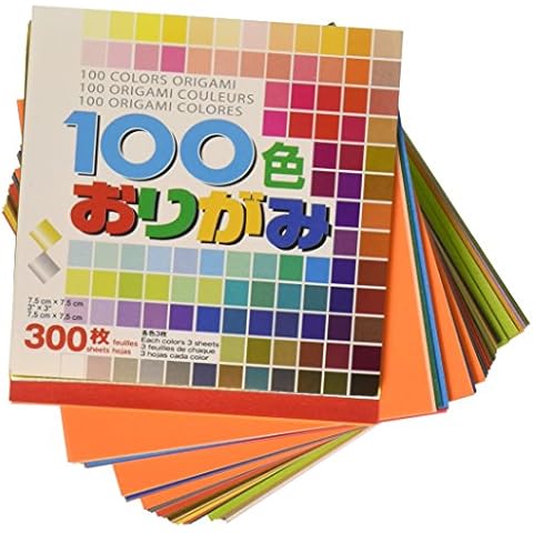 Aitoh Origami Paper x 3-inch 300 Sheets-100 Colors Cover