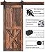 WINSOON 150 cm Soltero Kit Guia Puerta Corredera Rodillo de rueda negro...