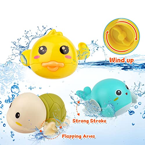41Pcs - Bath Toys For Toddlers 1-3, Floating Wind-Up Toys For 1 2 3 4 5 6 Years Old Baby Boys Girls, Swimming Pool Games Water Gifts Toys For Bathtub Beach Infant Toddlers Kids (Lifetime Replacement) #TOP2
